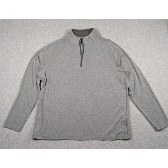 Free Fly Men Sweater XL Quarter 1/4 Zip Performance Bamboo Mock Neck Pullover - Picture 1 of 16